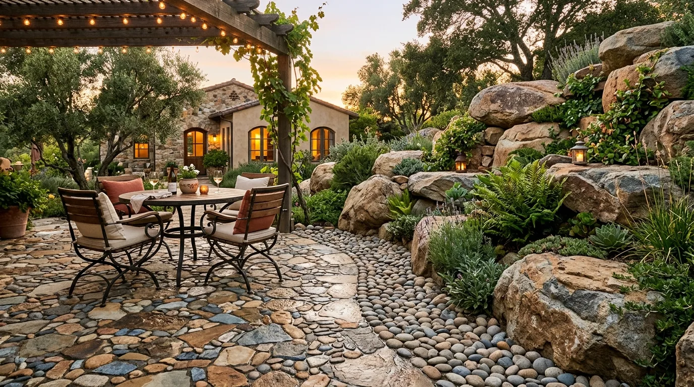 Stone Courtyard Border